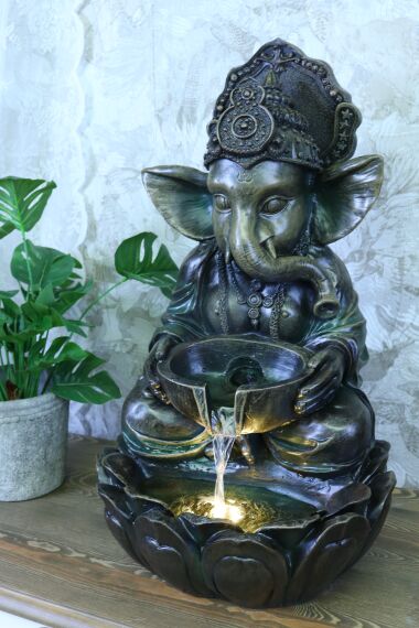 Fontene Ganesha LED Belysning