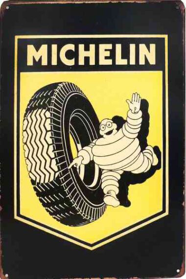 Metallskilt Retro Michelin