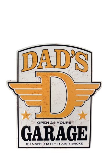 Retro Metallskilt Dads Garage
