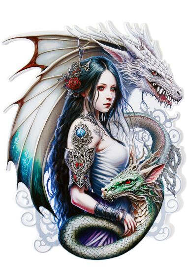 Metallbilde Dragon Lady