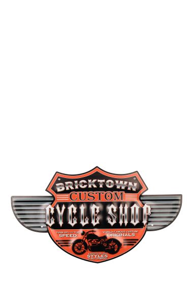 Metallskilt Retro Cycle Shop
