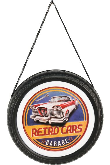 Retro Metallskilt Dekk Retro Cars Garage