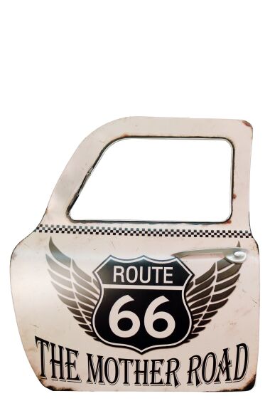 Retro Metallskilt Bildør Route 66