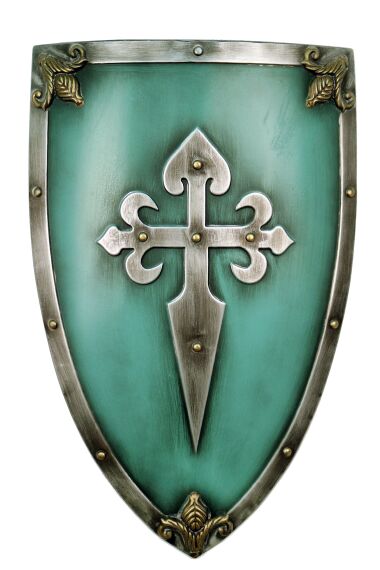 Retro Metallskilt Cross Knights Of Santiago Shield