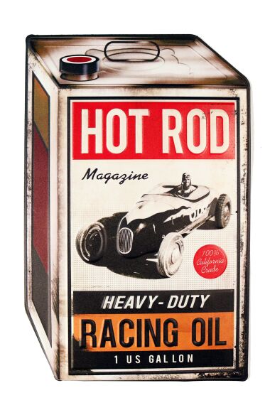 Retro Metallskilt Hot Rod Racing Oil