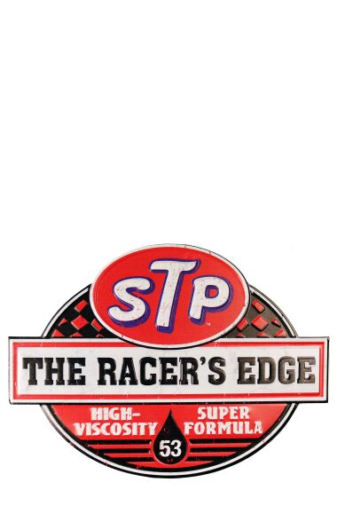 Retro Metallskilt STP The Racer`s Edge