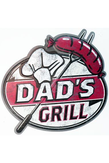 Retro Metallskilt Dads Grill