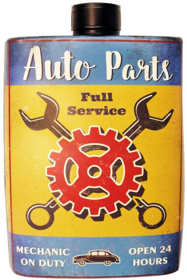 Retro Metallskilt Auto Parts
