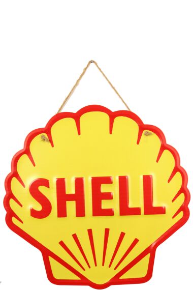 Retro Metallskilt Shell