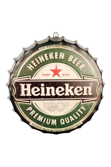 Retro Metallskilt Kork Heineken