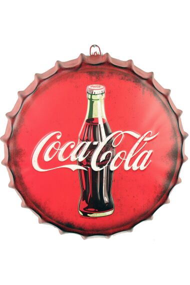 Retro Metallskilt Kork Coca Cola