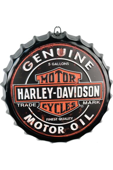 Retro Metallskilt Kork Harley Davidson