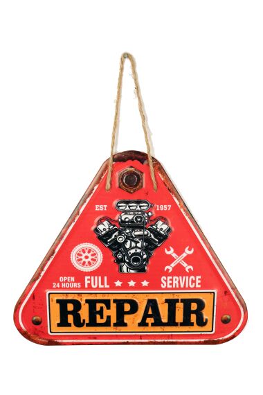 Retro Metallskilt Garage Repair