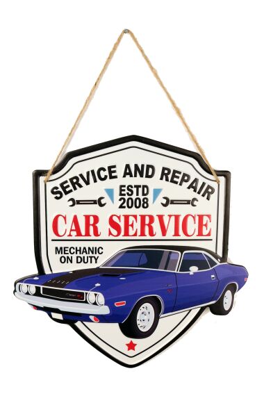 Retro Metallskilt Car Service