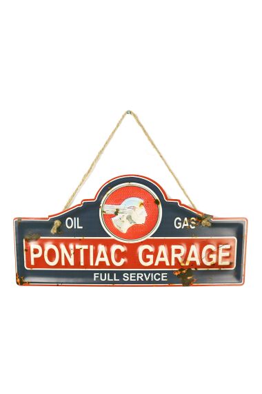 Retro Metallskilt Pontiac Garage