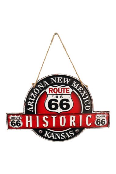 Retro Metallskilt Route 66