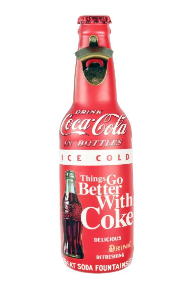 Retro Metallskilt Bottle Opener Coke