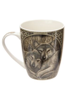 Lisa Parker Loyal Companions Wolf Bone Mug